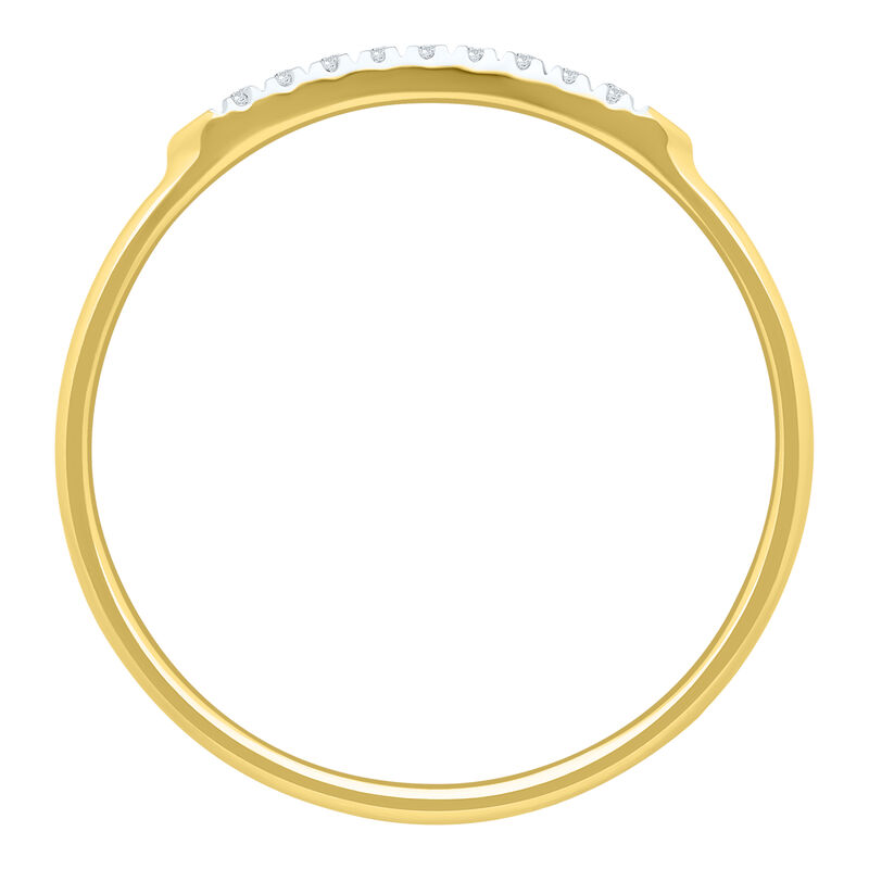 Diamond 1/20ctw. Bar Ring in 10k Yellow Gold image number null